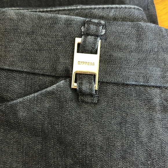 Express | Dark Blue Editor Jeans | Slack Style Pants | Business Fashion Size 00R - Picture 10 of 11